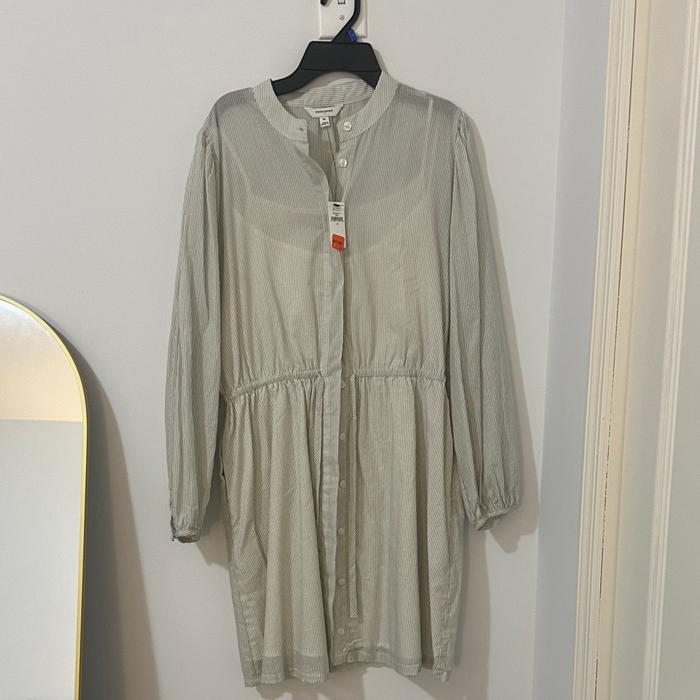 Banana Republic Gray Long Sleeve Dress